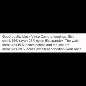 Vince Camuto Pants - 🔥FINAL SALE Vince Camuto leggings Vince Camuto Pants - 🔥FINAL SALE Vince Camuto leggings